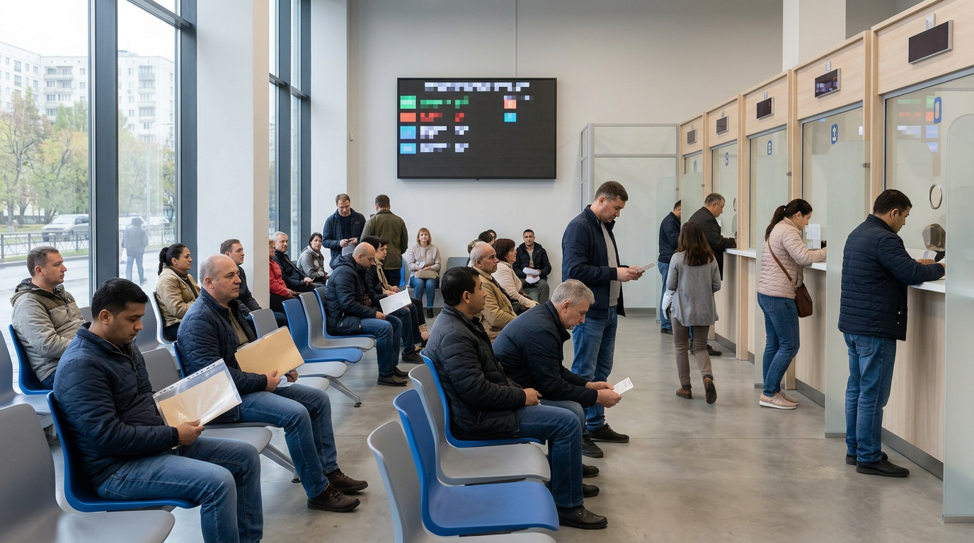 Электронная очередь в Миграционном центре Москвы