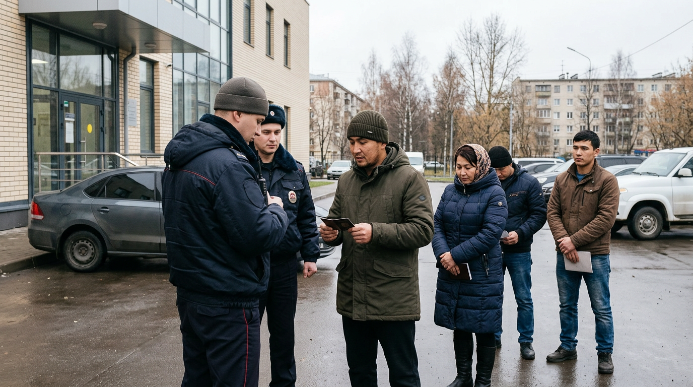 Москва облусундагы (Московская область) полициянын миграциялык рейди